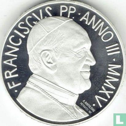 Vaticaan 5 euro 2015 (PROOF) 48th World Day of Peace, Postzegels en Munten, Munten | Europa | Euromunten, Losse munt, 5 euro, Goud