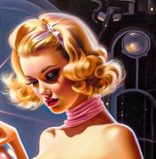 L.A French (1992) - Candy Robot, Antiek en Kunst, Kunst | Schilderijen | Modern