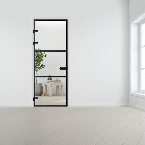 Steel look deur XL voor opdek kozijn, Doe-het-zelf en Bouw, Deuren en Vliegenramen, Nieuw, Verzenden