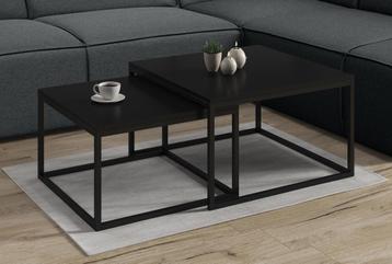 Salontafel Styler - Mat Zwart - Set van 2 beschikbaar voor biedingen