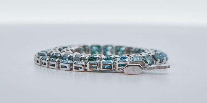 Zonder minimumprijs - Armband - 18 karaat Witgoud - 5.44ct., Handtassen en Accessoires, Armbanden