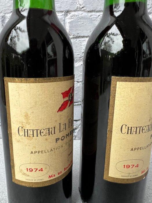 1974 Chateau La Fleur-Petrus - Pomerol - 2 Halve fles (0.375, Verzamelen, Wijnen