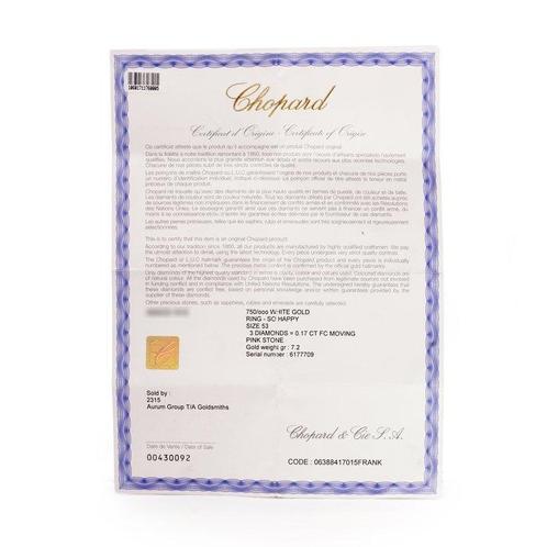 Chopard - Ring Chopard ‘So Happy’ ring van 18kt witgoud met, Handtassen en Accessoires, Ringen