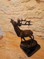 clovis edmond masson - C. Masson - sculptuur, Cerf au Brame
