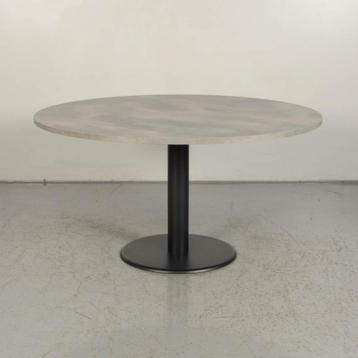 Vergadertafel Solidesk - Betonlook - 73 x 140 cm Ø beschikbaar voor biedingen