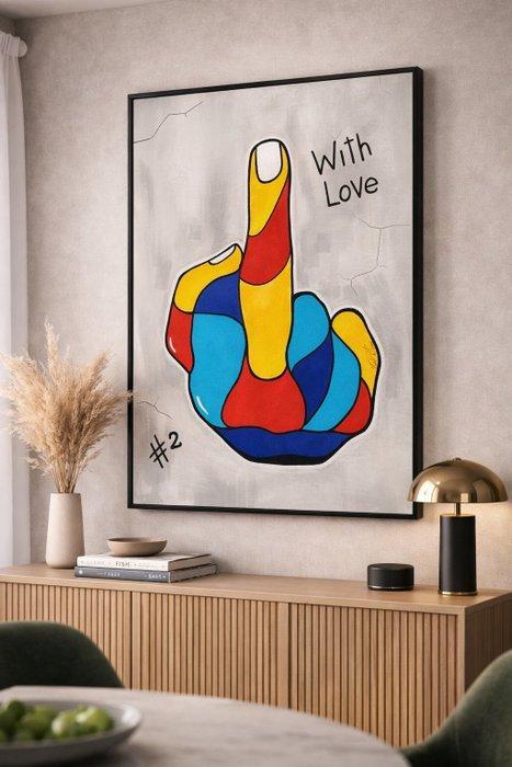 Vincenzo Raimondo - Mano_With Love #2, Antiquités & Art, Art | Peinture | Moderne