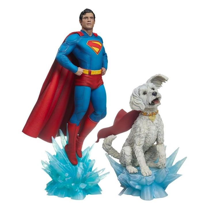 Superman (2025) Premium Format Statues Superman 61 cm & Kryp, Verzamelen, Film en Tv, Ophalen of Verzenden