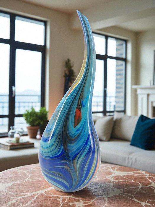 Vaas - glas - Vaas h cm 56 Murano, Antiek en Kunst, Antiek | Glaswerk en Kristal