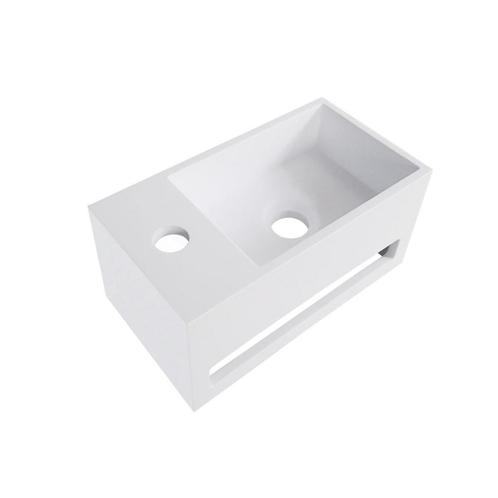 Fontein met Handdoekhouder Wiesbaden Solid Surface (kraangat, Doe-het-zelf en Bouw, Sanitair, Overige typen, Nieuw, Ophalen of Verzenden