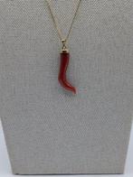 Bloedkoraal - Zilver, Verguld - Halsketting