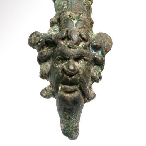 Oud-Romeins Brons Bevestiging van de houder met Head of Zeus, Antiek en Kunst, Antiek | Overige Antiek