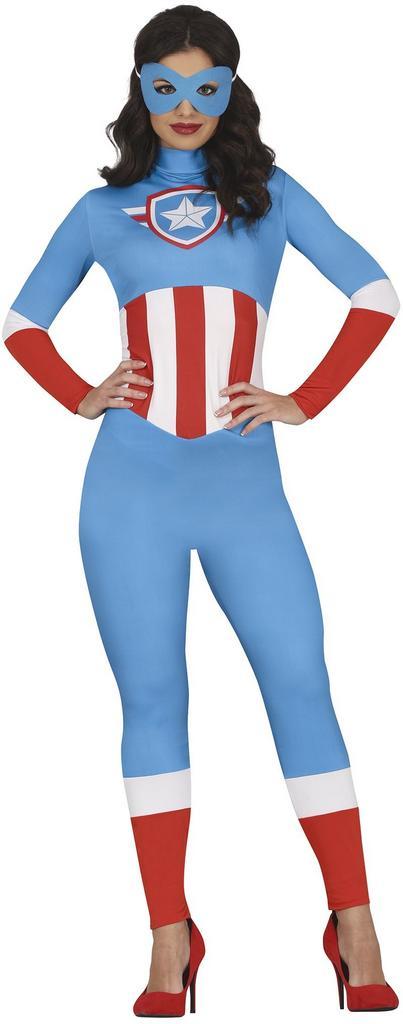 Captain Marvel Kostuum Dames, Kleding | Dames, Carnavalskleding en Feestkleding, Nieuw, Verzenden