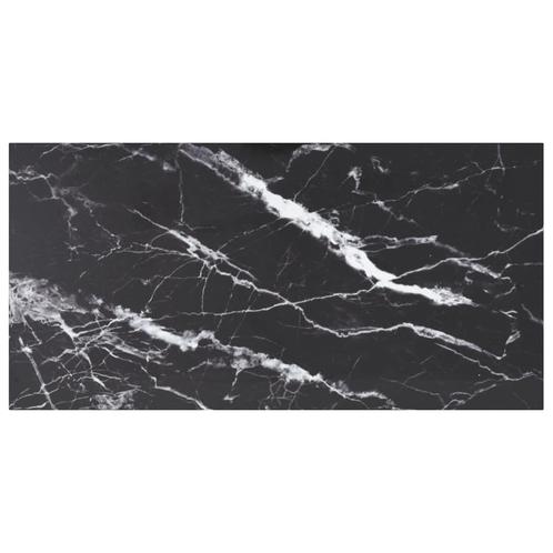 vidaXL Tafelblad 100x50 cm 6 mm gehard glas met marmeren, Huis en Inrichting, Tafelonderdelen, Nieuw, Verzenden