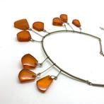 Collier vintage avec des pendentifs en ambre baltique -, Nieuw