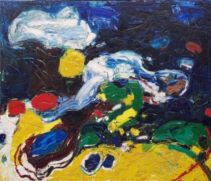 Broer Dobbelsteen (1936-2019) - Brabants landschap, Antiek en Kunst, Kunst | Schilderijen | Modern