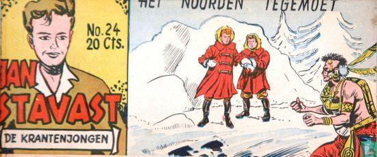 Jan Stavast [Virgola] - Het noorden tegemoet - 1954, Boeken, Stripverhalen, Zo goed als nieuw, Eén stripboek, Verzenden
