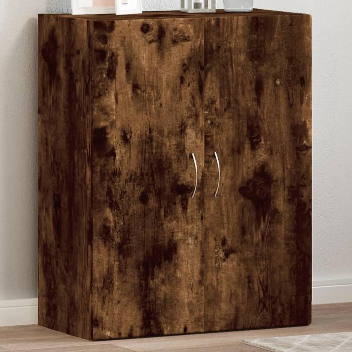 vidaXL Archiefkast 60x32x77,5 cm bewerkt hout gerookt, Huis en Inrichting, Kasten | Overige, Nieuw, Verzenden