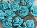 Mulberry Roosjes Turquoise Lichtblauw 10-15 mm pak, Nieuw