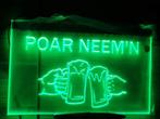 Poar neem'n bier neon bord lamp verlichting reclame lichtbak