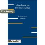 Inhoudsanalyse 9789491560385 Fred Wester, Boeken, Verzenden, Gelezen, Fred Wester