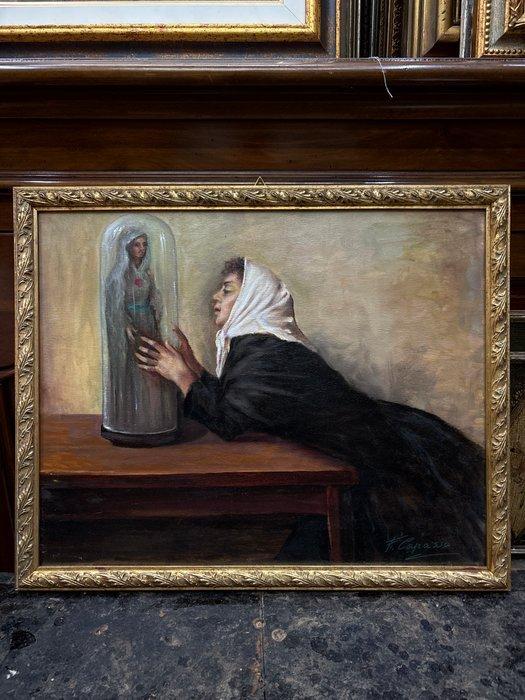 Italiaanse school (XX) - Invocazione, Antiquités & Art, Art | Peinture | Classique