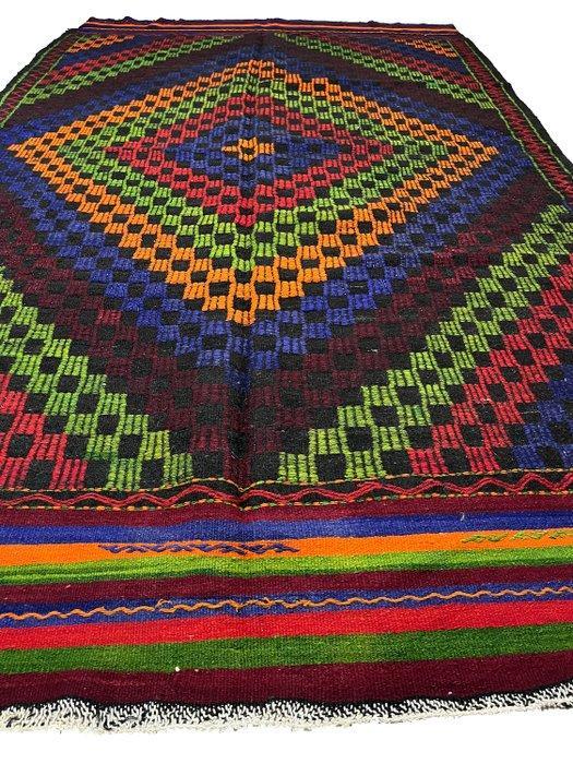 Met de hand geweven Usak - Kelim - 203 cm - 334 cm, Huis en Inrichting, Stoffering | Tapijten en Vloerkleden