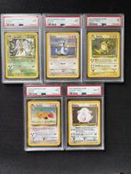 Pokémon - 5 Card - BASE SET 2 PSA GRADED - CHANSEY, RAICHU,, Hobby en Vrije tijd, Verzamelkaartspellen | Pokémon, Nieuw