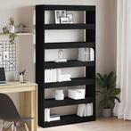 vidaXL Boekenrek/Roomdivider Zwart 100x30x198 cm, Verzenden, Nieuw