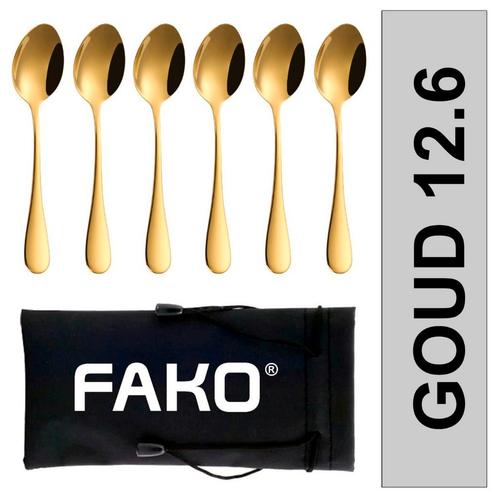 Fako Bijoux® - Theelepel / Koffielepel Classic - 12cm - Goud, Huis en Inrichting, Keuken | Bestek, Verzenden