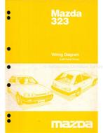 1987 MAZDA 323 ELECTRISCH SCHEMA ENGELS, Auto diversen, Handleidingen en Instructieboekjes