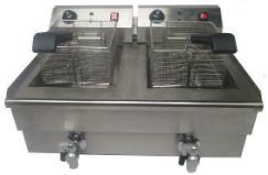 Q-Gastro 2 pans Elektrische Friteuse 2x 10L (Nieuw) 230V, Articles professionnels, Horeca | Équipement de cuisine, Enlèvement ou Envoi