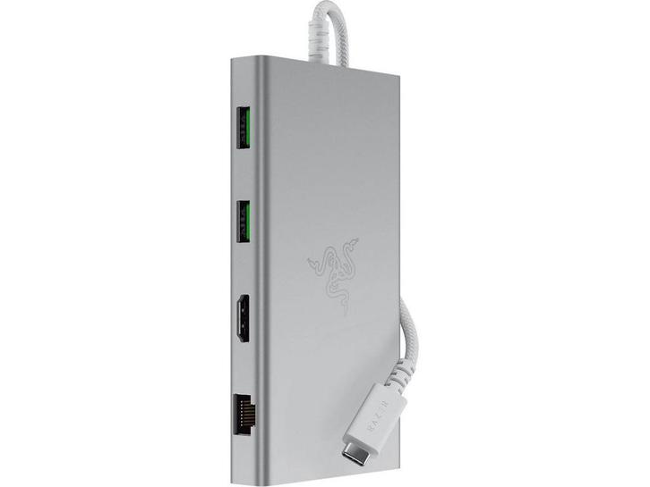 Razer USB-C Dock - 11-poorts - 4K 60 Hz - Mercury Edition, Computers en Software, Overige Computers en Software, Zo goed als nieuw