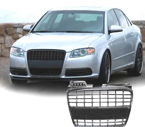 CALANDRE POUR AUDI A4 B7 LOOK S-LINE NOIR BRILLANT, Auto-onderdelen, Carrosserie, Verzenden