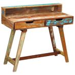 vidaXL Bureau massief gerecycled hout, Huis en Inrichting, Verzenden, Nieuw