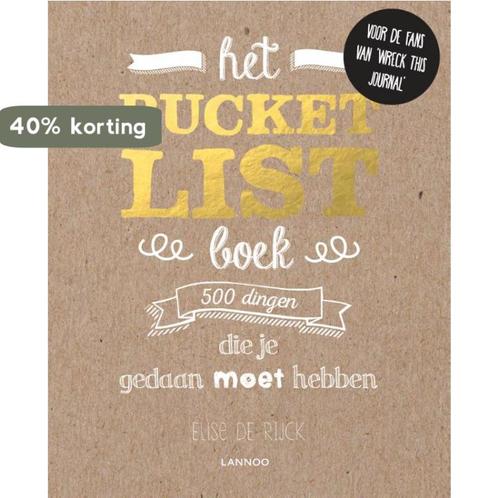 Het Bucketlist boek 9789401423618 Elise De Rijck, Boeken, Hobby en Vrije tijd, Gelezen, Verzenden