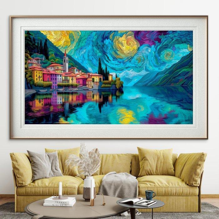 Mrs Art Prime - The Magical Morning in Alpes in Van Gogh, Antiquités & Art, Art | Peinture | Moderne