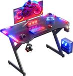 Gaming bureau - Gaming desk - Gaming tafel - 100x60 cm - Zwa, Huis en Inrichting, Bureaus, Verzenden, Nieuw