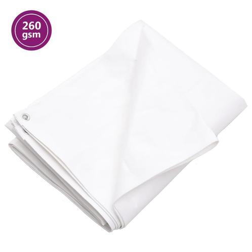 vidaXL Dekzeil 260 g/m² 3x5 m HDPE wit, Doe-het-zelf en Bouw, Overige Doe-Het-Zelf en Bouw, Nieuw, Verzenden