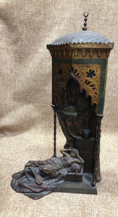 Franz Bergman foundry - sculptuur, Orientali - 40 cm - Brons, Antiek en Kunst, Antiek | Keramiek en Aardewerk