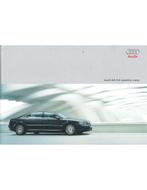 2004 AUDI A8 W12 LANG QUATTRO HARDCOVER BROCHURE NEDERLANDS, Nieuw
