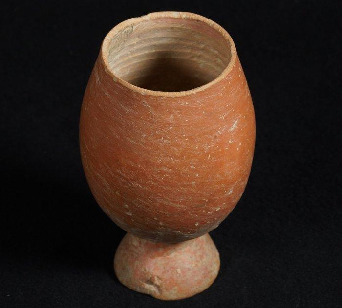 Bactrian Aardewerk bekertje / maatbeker, 12 x 8 cm, Verzamelen, Mineralen en Fossielen