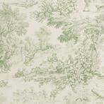 Prachtige Toile de Jouy Verde - Textiel - 300 cm - 290 cm, Antiek en Kunst