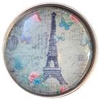 Fako Bijoux® - Click Button - Glas - Eiffeltoren Parijs -, Nieuw, Verzenden