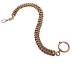 Vintage gouden horlogeketting; Chatelaine (voor aan een z..., Handtassen en Accessoires, Ophalen of Verzenden, Gebruikt, Overige kleuren