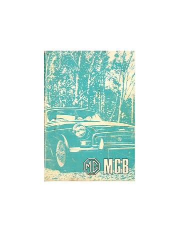 1975 MG MGB INSTRUCTIEBOEKJE ENGELS