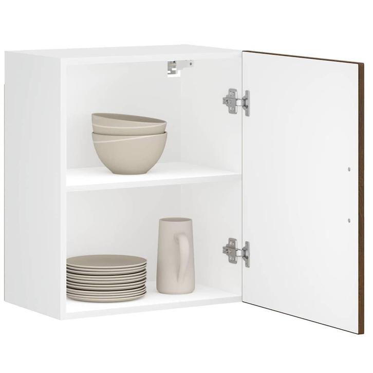 vidaXL Keukenbovenkast Porto bewerkt hout bruin eikenkleur, Maison & Meubles, Armoires | Autre, Envoi