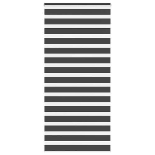vidaXL Zebra rolgordijn 100x230 cm stofbreedte 95,9 cm zwart, Huis en Inrichting, Stoffering | Gordijnen en Lamellen, Nieuw, Verzenden