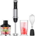 2dekans | KitchenBrothers Staafmixer Set – 4-in-1 Hakmolen,, Ophalen of Verzenden, Nieuw