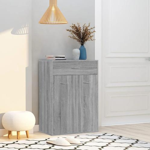 vidaXL Schoenenkast 60x35x84 cm bewerkt hout grijs sonoma, Huis en Inrichting, Kasten | Schoenenkasten, Nieuw, Verzenden