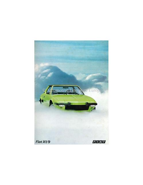 1973 FIAT X1/9 BROCHURE NEDERLANDS, Livres, Autos | Brochures & Magazines